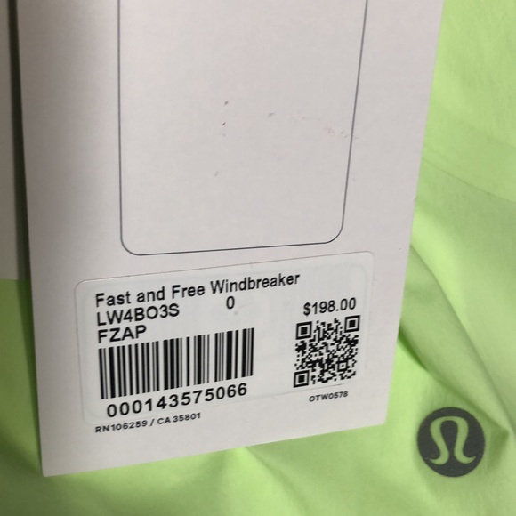 lululemon (0) Fast and Free Windbreaker - Picture 4 of 15